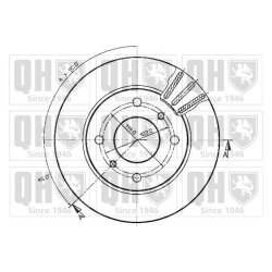 Brake Disc QUINTON HAZELL BDC3538 OE Ref 4020615 QUINTON HAZELL