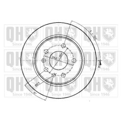 Brake Disc QUINTON HAZELL BDC3544 OE Ref 569101 QUINTON HAZELL