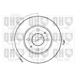 Brake Disc QUINTON HAZELL BDC3674 OE Ref 4020661A01 QUINTON HAZELL