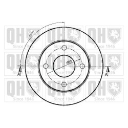 Brake Disc QUINTON HAZELL BDC3753 OE Ref 4020621B01 QUINTON HAZELL