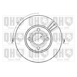 Brake Disc QUINTON HAZELL BDC3908 OE Ref 895615301B QUINTON HAZELL