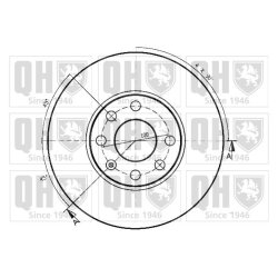 Brake Disc QUINTON HAZELL BDC4812 OE Ref 09117676 QUINTON HAZELL