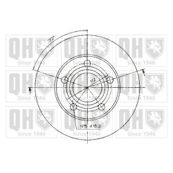 Brake Disc QUINTON HAZELL BDC5182 OE Ref 4B0615601 QUINTON HAZELL
