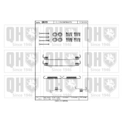 Brake Shoe Accessory Kit QUINTON HAZELL BFK456