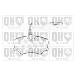Brake Pad Set QUINTON HAZELL BP1007 OE Ref 1617277380 QUINTON HAZELL
