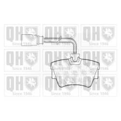 Brake Pad Set QUINTON HAZELL BP1050 OE Ref 7D0698451F QUINTON HAZELL
