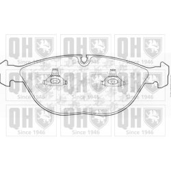 Brake Pad Set QUINTON HAZELL BP1053 OE Ref 34111162884 QUINTON HAZELL