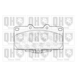 Brake Pad Set QUINTON HAZELL BP1054 OE Ref 4106074F90 QUINTON HAZELL