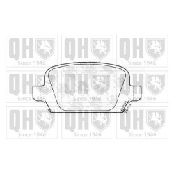 Brake Pad Set QUINTON HAZELL BP1267 OE Ref 1605965 QUINTON HAZELL