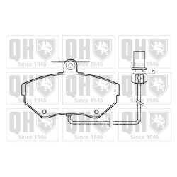 Brake Pad Set QUINTON HAZELL BP1279 OE Ref 8660004812 QUINTON HAZELL