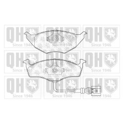 Brake Pad Set QUINTON HAZELL BP1300 OE Ref 8Z0698151 QUINTON HAZELL