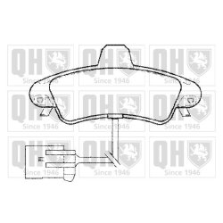 Brake Pad Set QUINTON HAZELL BP1308 OE Ref 1204852 QUINTON HAZELL