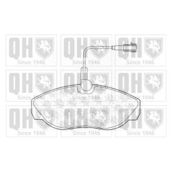 Brake Pad Set QUINTON HAZELL BP1329 OE Ref 8660004743 QUINTON HAZELL