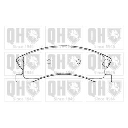 Brake Pad Set QUINTON HAZELL BP1369 OE Ref 05093183AA QUINTON HAZELL