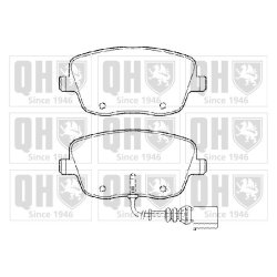 Brake Pad Set QUINTON HAZELL BP1370 OE Ref 6Q0698151C QUINTON HAZELL