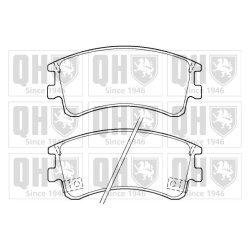 Brake Pad Set QUINTON HAZELL BP1378 OE Ref GJYE3323ZB QUINTON HAZELL