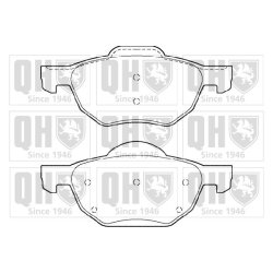 Brake Pad Set QUINTON HAZELL BP1380 OE Ref 45022SEAE01 QUINTON HAZELL