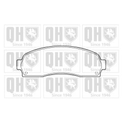 Brake Pad Set QUINTON HAZELL BP1386 OE Ref 1L522001AA QUINTON HAZELL