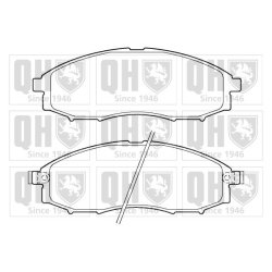 Brake Pad Set QUINTON HAZELL BP1390 OE Ref 410607Z025 QUINTON HAZELL