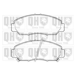 Brake Pad Set QUINTON HAZELL BP1397 OE Ref 45022SDBA00 QUINTON HAZELL