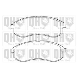 Brake Pad Set QUINTON HAZELL BP1404 OE Ref DBP511126 QUINTON HAZELL