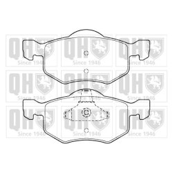 Brake Pad Set QUINTON HAZELL BP1408 OE Ref 4096346 QUINTON HAZELL