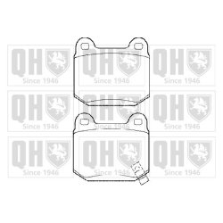 Brake Pad Set QUINTON HAZELL BP1449 OE Ref 4605A050 QUINTON HAZELL