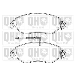 Brake Pad Set QUINTON HAZELL BP1450 OE Ref 410609X225 QUINTON HAZELL