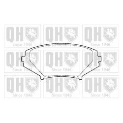 Brake Pad Set QUINTON HAZELL BP1460 OE Ref F1Y13323ZB QUINTON HAZELL
