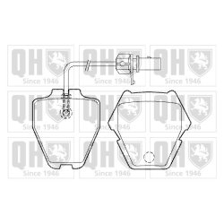 Brake Pad Set QUINTON HAZELL BP1488 OE Ref 4B0698151D QUINTON HAZELL