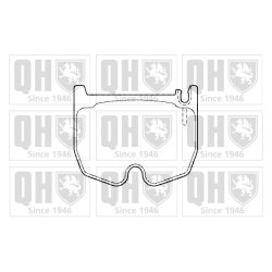 Brake Pad Set QUINTON HAZELL BP1493 OE Ref 0034205320 QUINTON HAZELL