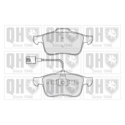 Brake Pad Set QUINTON HAZELL BP1502 OE Ref 77363599 QUINTON HAZELL