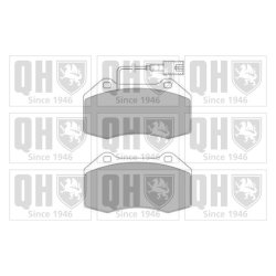 Brake Pad Set QUINTON HAZELL BP1636 OE Ref 77364716 QUINTON HAZELL