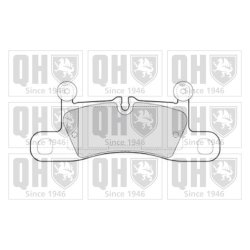 Brake Pad Set QUINTON HAZELL BP1797 OE Ref 95835293950 QUINTON HAZELL