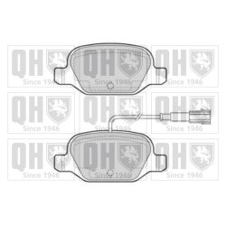 Brake Pad Set QUINTON HAZELL BP1852 OE Ref 77365754 QUINTON HAZELL