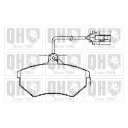Brake Pad Set QUINTON HAZELL BP608 OE Ref 8660004814 QUINTON HAZELL