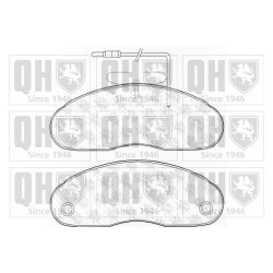 Brake Pad Set QUINTON HAZELL BP657 OE Ref 6314200020 QUINTON HAZELL