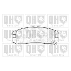 Brake Pad Set QUINTON HAZELL BP678 OE Ref MB857336 QUINTON HAZELL