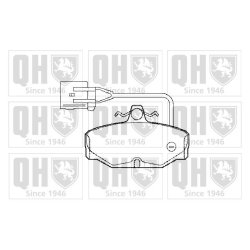 Brake Pad Set QUINTON HAZELL BP771 OE Ref 1666624 QUINTON HAZELL