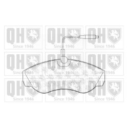 Brake Pad Set QUINTON HAZELL BP811 OE Ref 8660004712 QUINTON HAZELL
