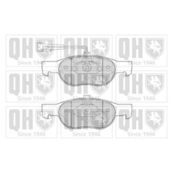 Brake Pad Set QUINTON HAZELL BP860 OE Ref 0009947776 QUINTON HAZELL