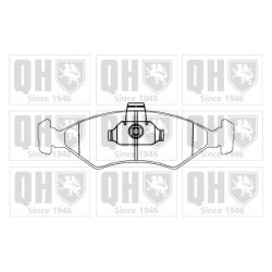 Brake Pad Set QUINTON HAZELL BP876 OE Ref 1010503 QUINTON HAZELL