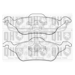 Brake Pad Set QUINTON HAZELL BP930 OE Ref 410600M892 QUINTON HAZELL