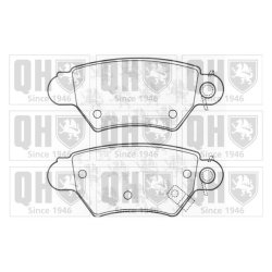 Brake Pad Set QUINTON HAZELL BP985 OE Ref 1605025 QUINTON HAZELL