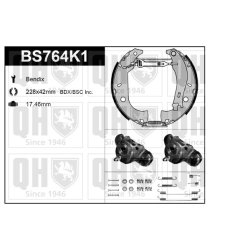 Brake Shoe Set QUINTON HAZELL BS764K1