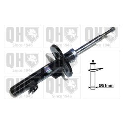 Shock Absorber QUINTON HAZELL QAG181064 OE Ref 9809334080 QUINTON HAZELL