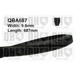 V belt QUINTON HAZELL QBA687 OE Ref 6167901