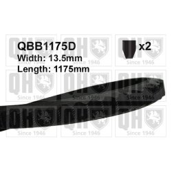 V belt QUINTON HAZELL QBB1175D OE Ref B0017465