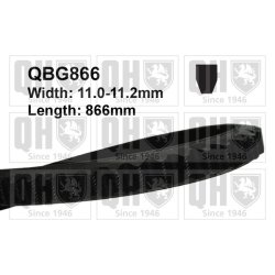 V belt QUINTON HAZELL QBG866 OE Ref 054903137