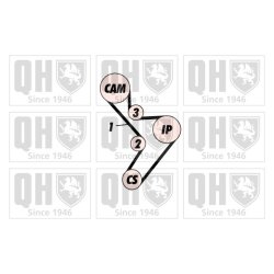 Timing Belt Kit QUINTON HAZELL QBK141 OE Ref 71736720